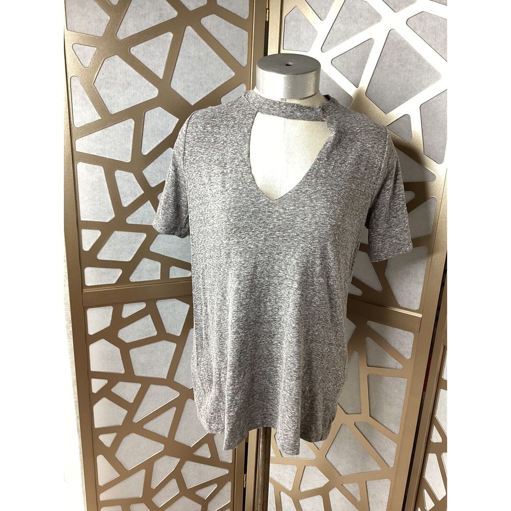MOD REF WOMEN SHORT SHEEVE T SHIRT TOP SIZE SMALL GRAY